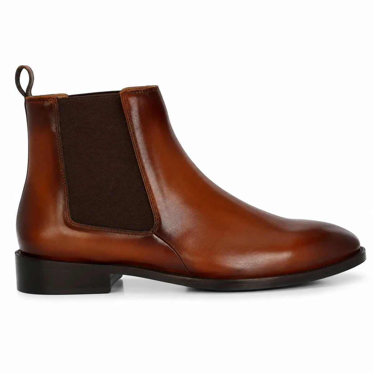 Malacca Chelsea Boot for Men - Goodyear Welted Burnished Leather Boots
