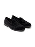 Mandawa Velvet Threadwork Ethnic Loafer for Men - Embroidered Slip-On Wedding Shoes