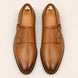 Mexico Double Monk Strap for Men - Hand-Burnished Goodyear Welted Leather Shoes