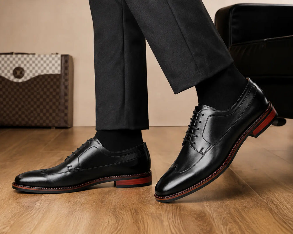 Matador Austerity Wingtip Derby for Men - Goodyear Welted Leather Formal Shoes
