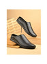 Mykonos Perforated Backless Sandal for Men - Slip-On Leather Mule Sandals