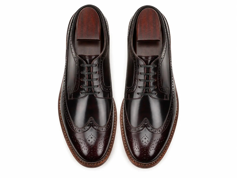 Morano Wingtip Brogue Derby for Men - Goodyear Welted Full-Grain Leather Shoes