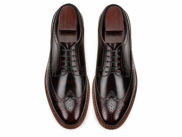 Morano Wingtip Brogue Derby for Men - Goodyear Welted Full-Grain Leather Shoes