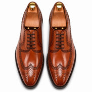 Mazaro Wingtip Brogue Oxford // Cognac Tan