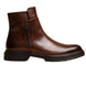 Massino Lug-Sole Side-Zip Zip Boot for Men - Leather Zip Boots