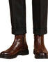 Massino Lug-Sole Side-Zip Zip Boot for Men - Leather Zip Boots