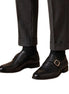 Meina Plain Single Monk Single Monk for Men - Polished Monk Strap Shoes