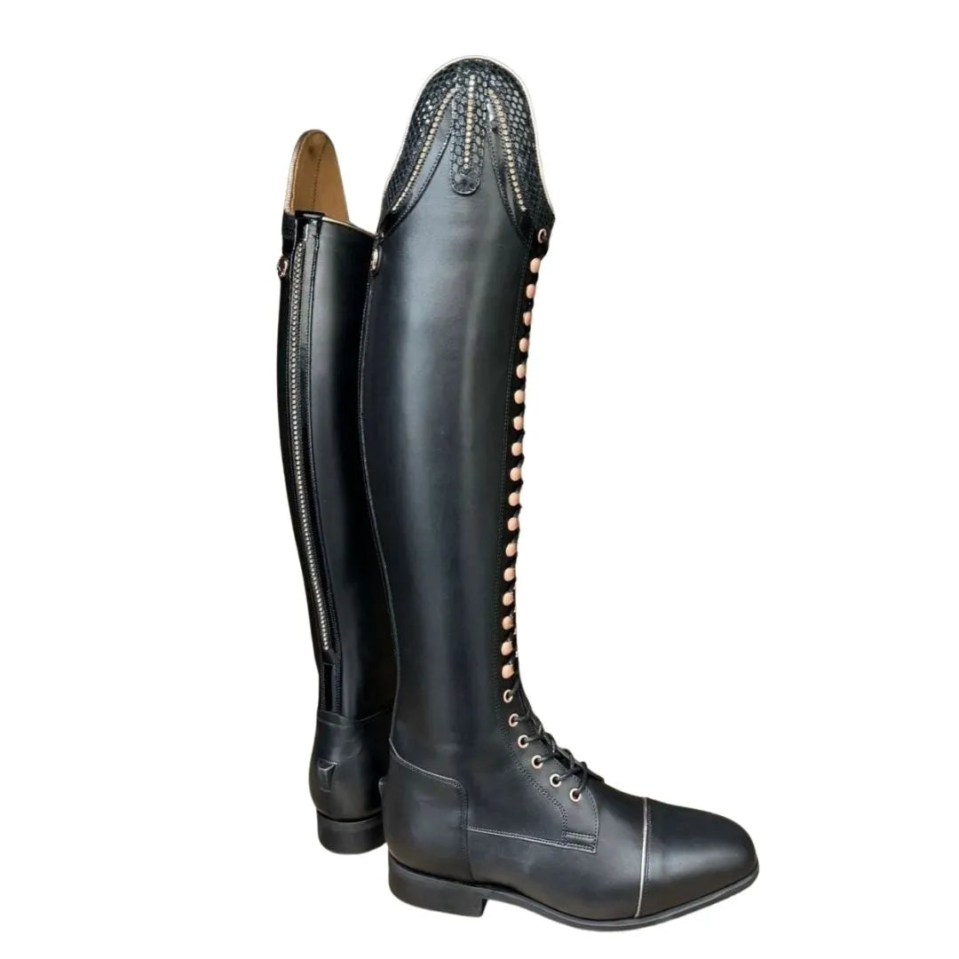 Miajadas Crystal-Top Field Field Riding Boot for Men - Lace-Front Riding Boots
