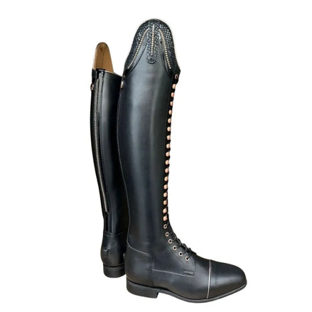 Miajadas Crystal-Top Field Field Riding Boot for Men - Lace-Front Riding Boots