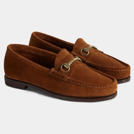 Montesano Suede Horsebit Loafer for Men - Suede Horsebit Loafers