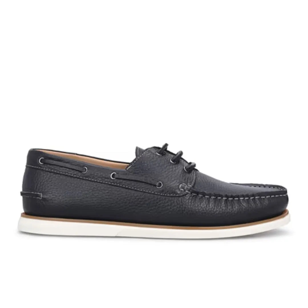Moana Pebble Classic Boat Shoe for Men - Leather Boat Shoes