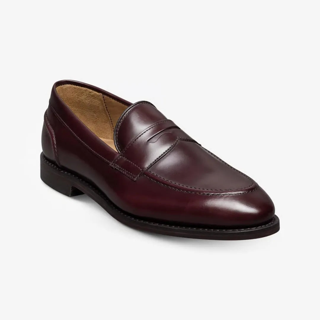 Mammola Glossy Classic Penny Loafer for Men - Polished Leather Penny Loafers