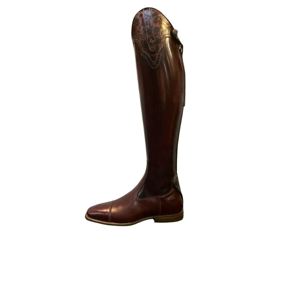 Montanchez Embossed-Top Dress Dress Riding Boot for Men - Leather Dressage Boots