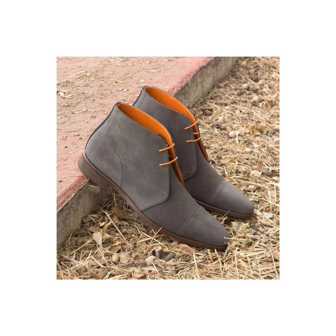 Mollem Suede Cap-Toe Chukka Boot for Men - Suede Chukka Boots
