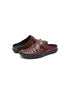 Medveja Backless Cut-Out Sandal for Men - Closed-Toe Leather Mule Sandals