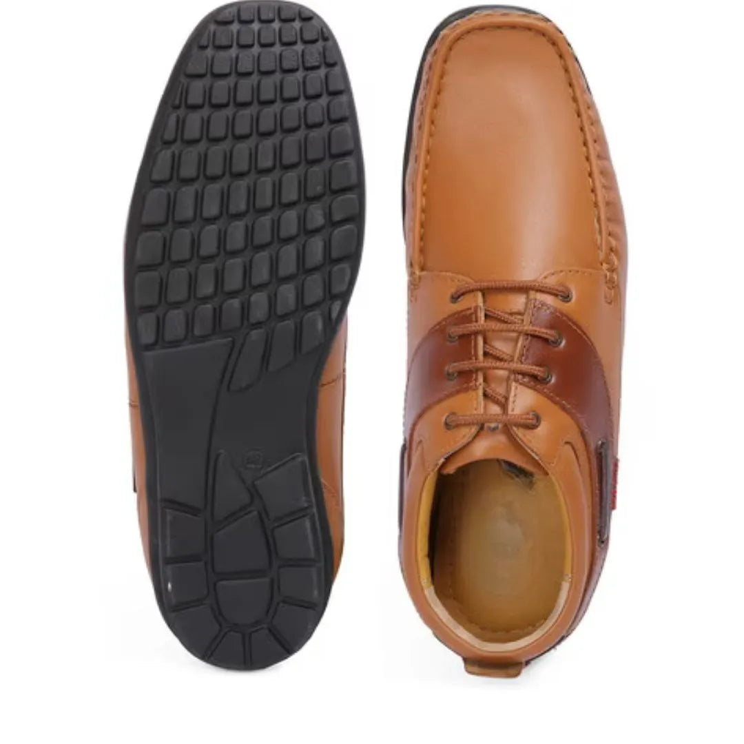 Monfero Moc Lace-Up Driving Loafer for Men - Driving Lace-Up Shoes