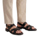 Montalenghe Classic Cross-Strap Sandal for Men - Back-Strap Leather Sandals