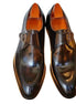 Mirano Stitched Split-Toe Single Monk Strap for Men - High-Shine Leather Dress Shoes