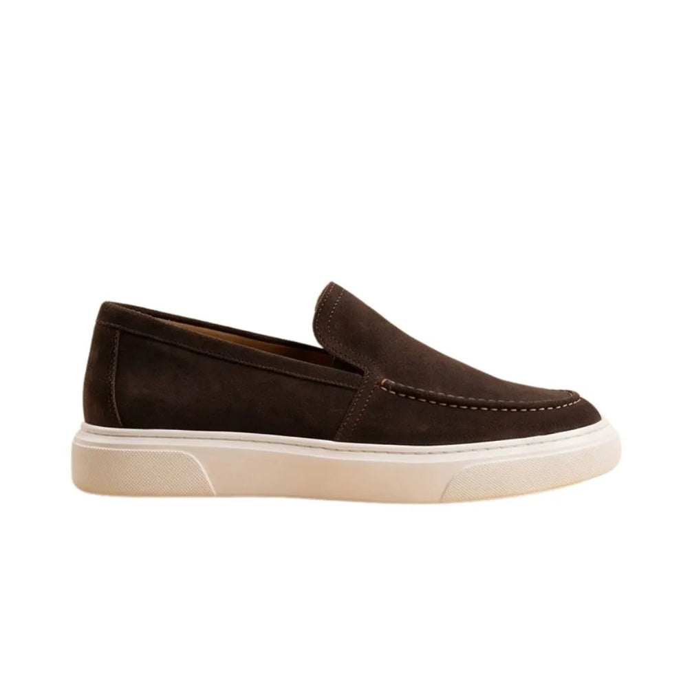 Malo Dark Suede Slip-On Sneaker for Men - Suede Slip-On Sneakers