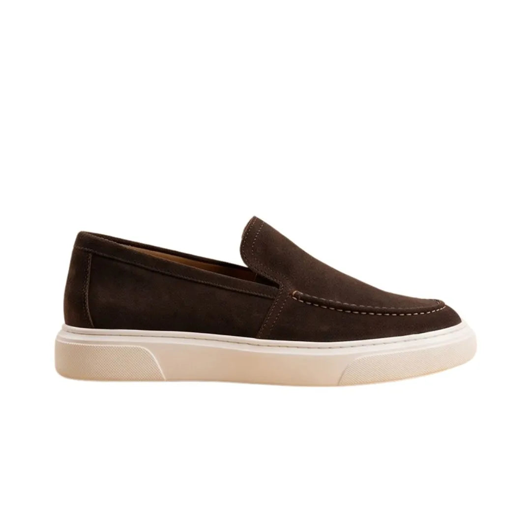 Malo Dark Suede Slip-On Sneaker for Men - Suede Slip-On Sneakers