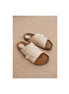 Marathi Cork-Bed Wide-Strap Slide for Men - Contoured Leather Slides