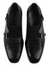 Montbard Croc-Vamp Suede-Quarter Double Monk Strap for Men - Two-Material Party Wear Shoes
