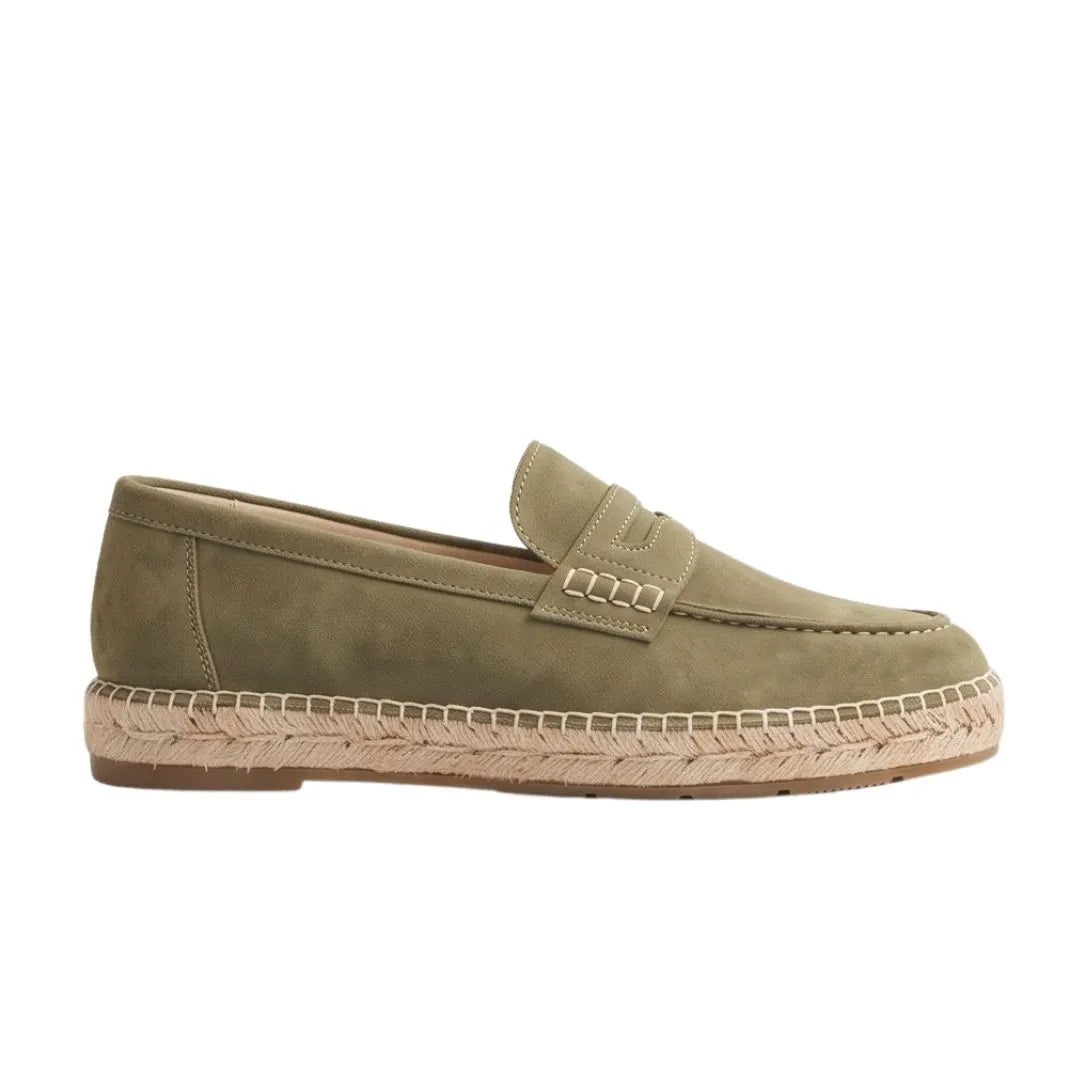 Meugliano Suede Penny Espadrille for Men - Suede Espadrille Loafers