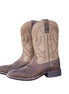 Mazamitla Two-Tone Work Cowboy Boot for Men - Square-Toe Western Boots