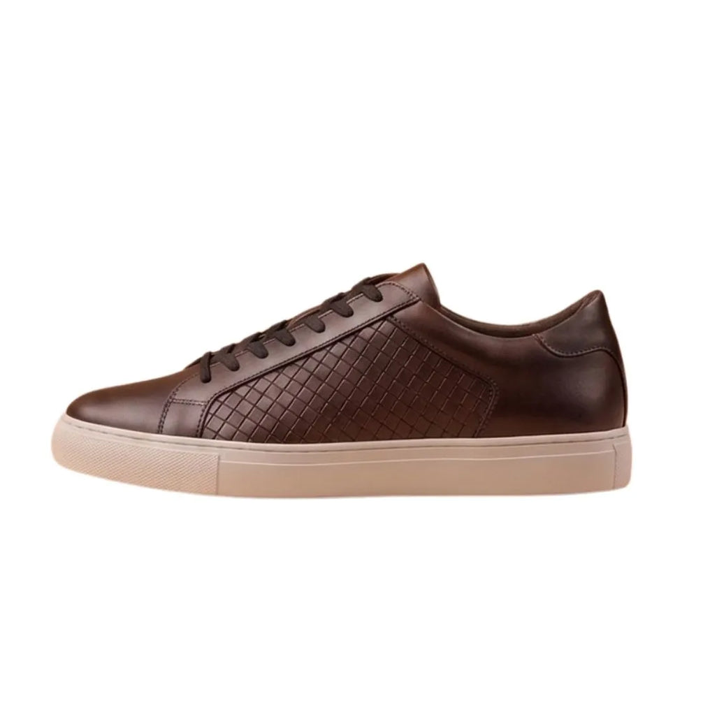 Marostega Perforated Court Sneaker for Men - Perforated Leather Sneakers