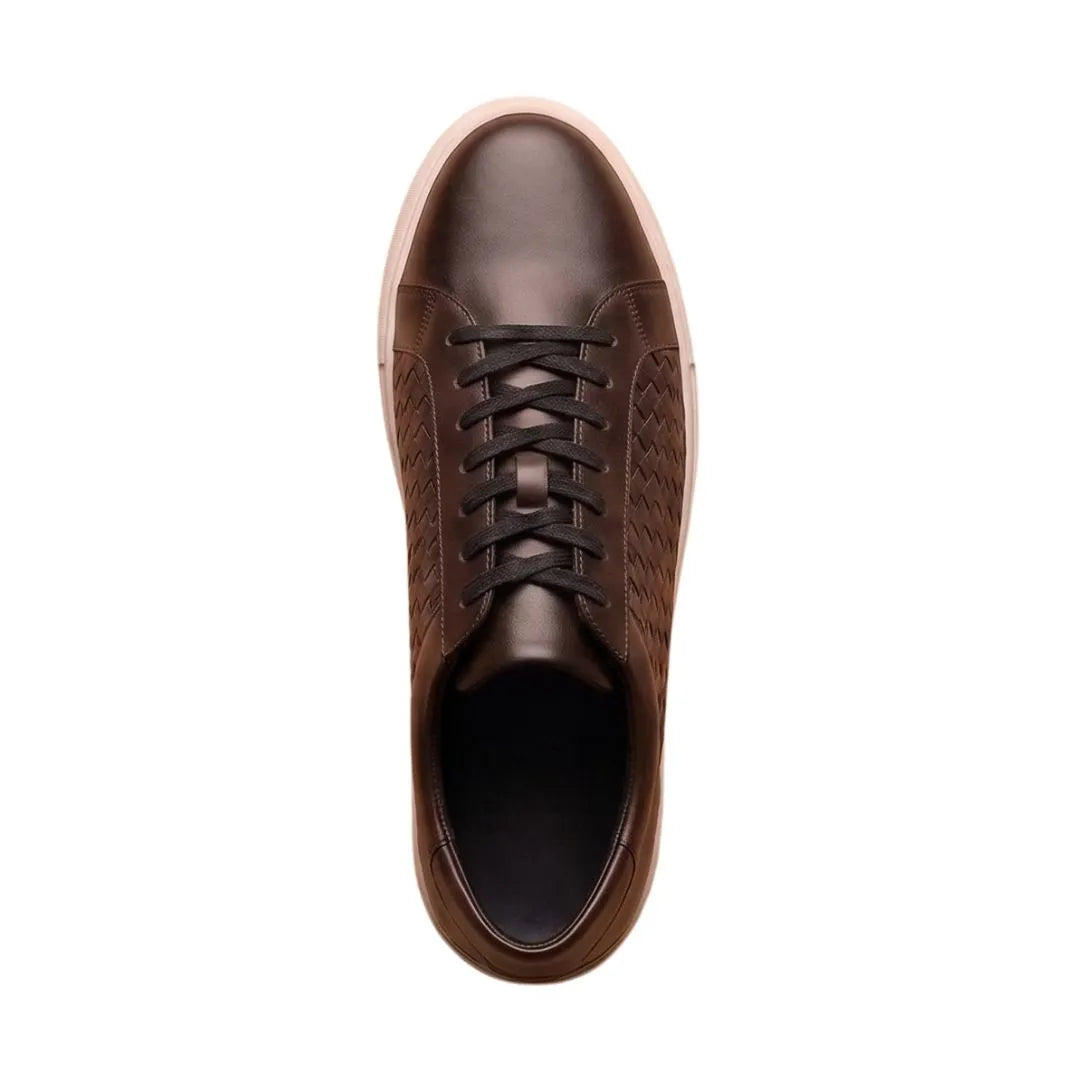 Marostega Perforated Court Sneaker for Men - Perforated Leather Sneakers