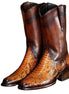 Moctezuma Python-Foot Burnished Cowboy Boot for Men - Exotic-Look Cowboy Boots