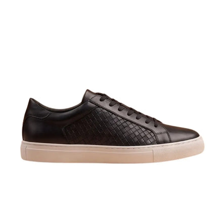 Morgano Grain Court Sneaker for Men - Leather Court Sneakers