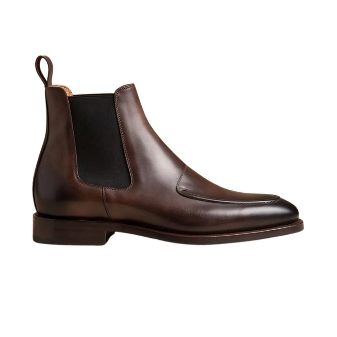 Maser Burnished Apron Chelsea Chelsea Boot for Men - Leather Chelsea Boots