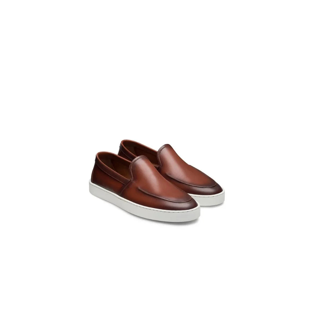 Mislata Burnished Cupsole Sneaker for Men - Leather Slip-On Sneakers