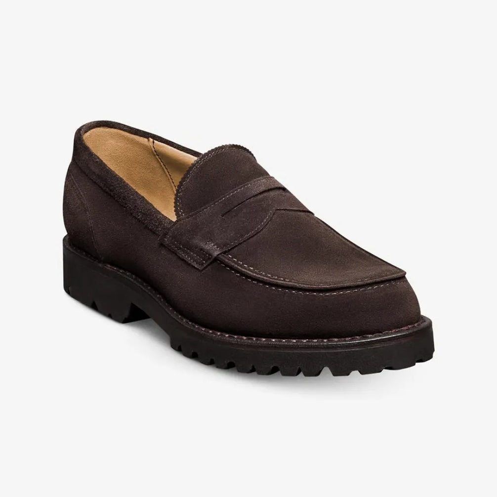 Mantello Suede Lug Penny Loafer for Men - Chunky Suede Penny Loafers