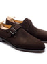 Molfetta Brushed-Suede Single Monk Strap for Men - Casual Suede Dress Shoes