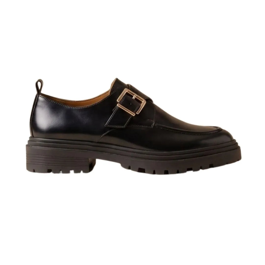 Monastier Lug-Sole Monk Single Monk for Men - Chunky Monk Strap Shoes