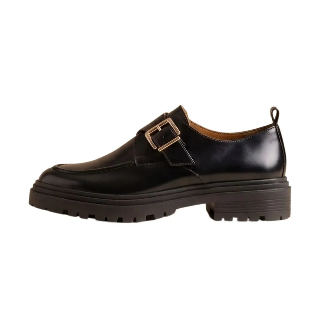 Monastier Lug-Sole Monk Single Monk for Men - Chunky Monk Strap Shoes