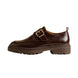Magnano Burnished Lug Monk Single Monk for Men - Chunky Monk Strap Shoes
