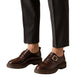 Magnano Burnished Lug Monk Single Monk for Men - Chunky Monk Strap Shoes