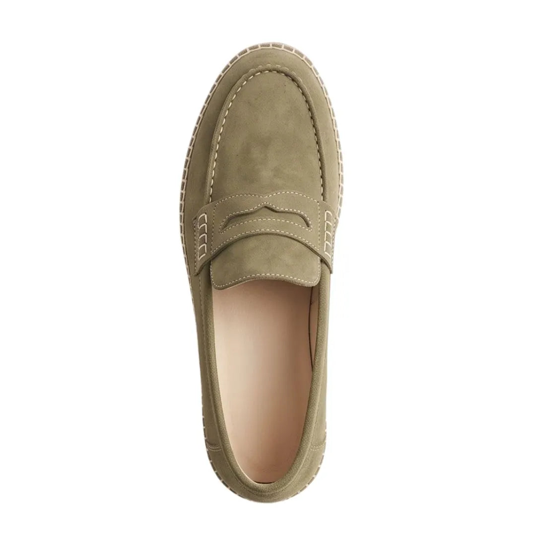 Meugliano Suede Penny Espadrille for Men - Suede Espadrille Loafers