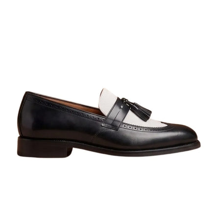 Majano Kiltie Two-Tone Tassel Loafer for Men - Fringed Tassel Loafers