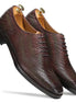Montegiorgio Woven-Texture Wholecut Oxford for Men - Basket-Weave Leather Oxford Shoes