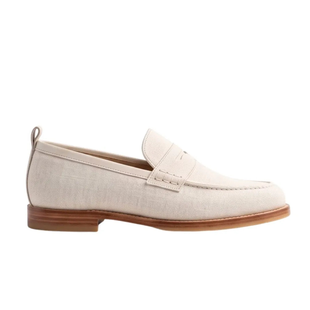 Moncenisio Linen Penny Penny Loafer for Men - Summer Penny Loafers
