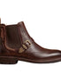 Muzzana Brogued Buckle Chelsea Buckle Boot for Men - Monk-Buckle Chelsea Boots