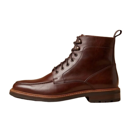 Moraro Burnished Derby Boot Lace-Up Boot for Men - Leather Lace-Up Boots