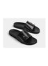 Maddalena Plaque Band Slide for Men - Leather Pool Slides