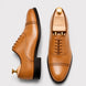 Marcello Burnished Semi-Brogue Cap-Toe Oxford for Men - Goodyear Welted Formal Shoes