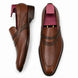 Mirasol Two-Tone Crossed-Strap Dress Loafer for Men - Hand-Patina Leather Shoes
