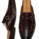 Maremma Caged Croc-Embossed Bit Mule for Men - Backless Fisherman Shoes